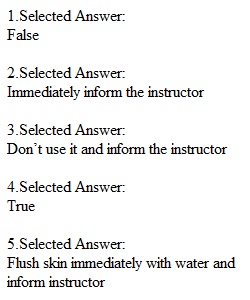 Safety Lab Quiz